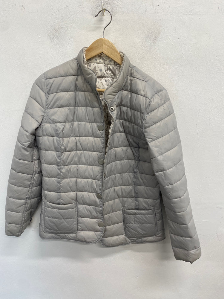 Classic Barbara lebek Puffer Jacket UK10 Grey floral JB006