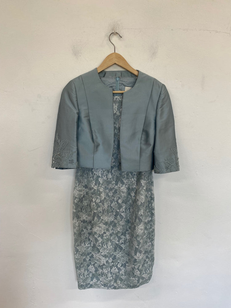 Fabulous John Charles MOB Dress UK8 Pale Blue JB006