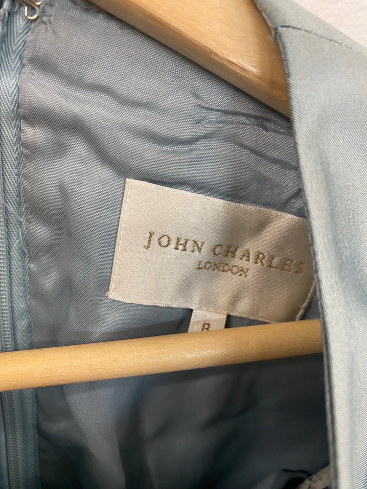 Fabulous John Charles MOB Dress UK8 Pale Blue JB006