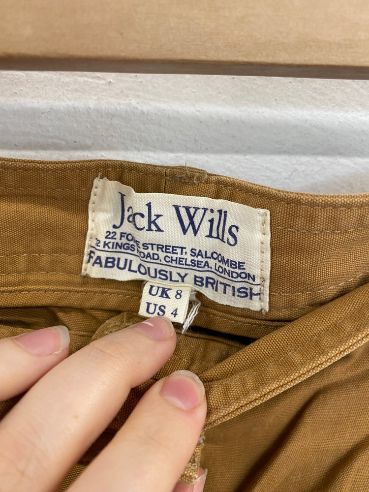 Classic Jack Wills Mini Skirt UK8 Brown JB006
