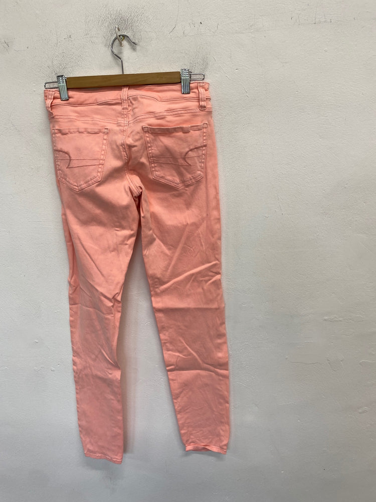 Classic American eagle Jeans UK S Pink casual JB006
