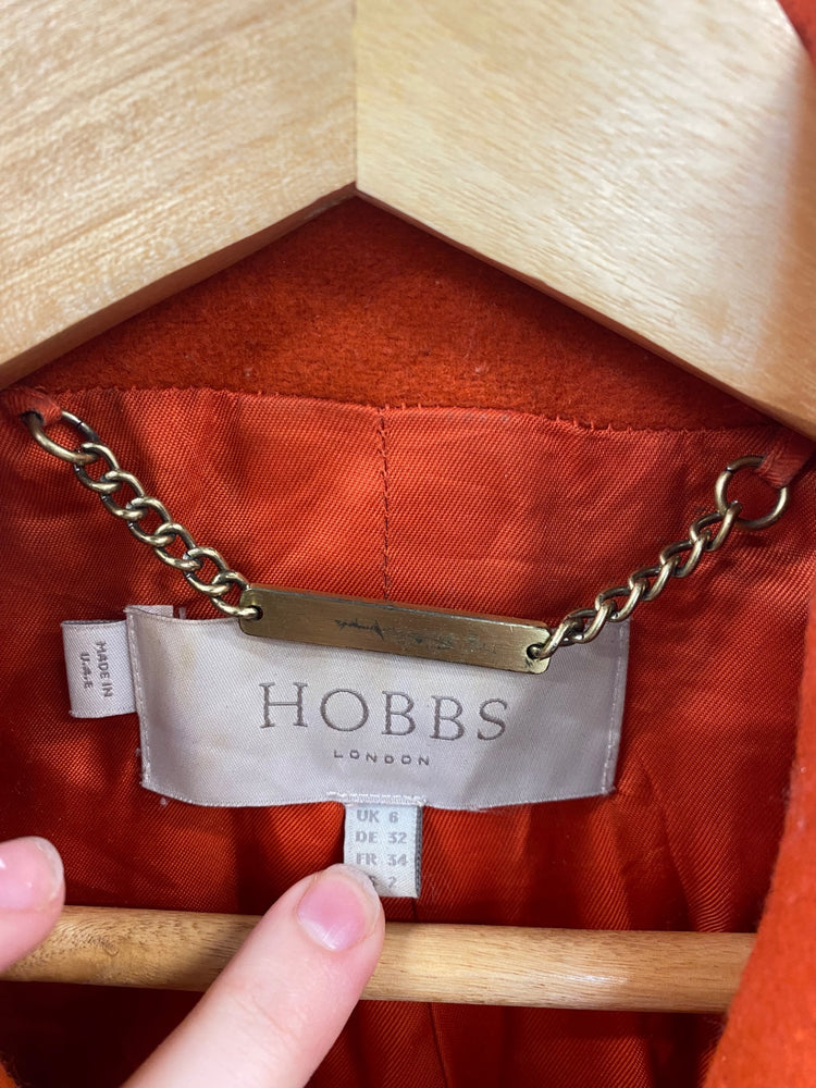 Classic Hobbs Overcoat UK6 Orange JB006