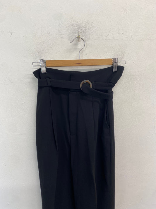 Classic Mango Trousers Uk8 Black office JB006