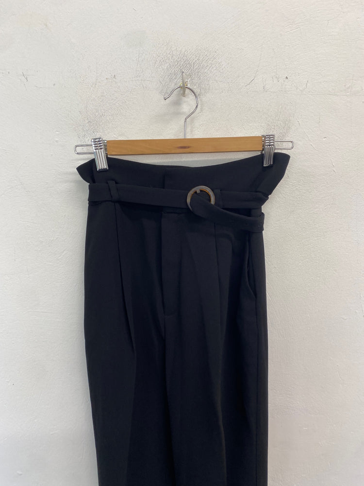 Classic Mango Trousers Uk8 Black office JB006
