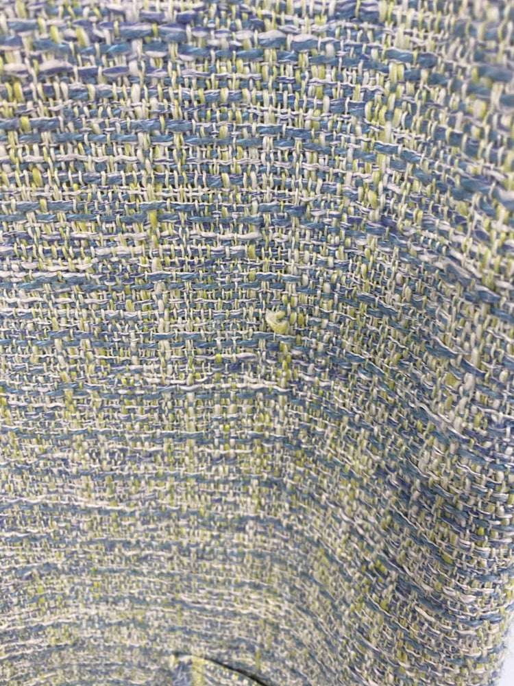 Classic Darling Mini Dress UK XS Blue & Yellow Boucle JB006