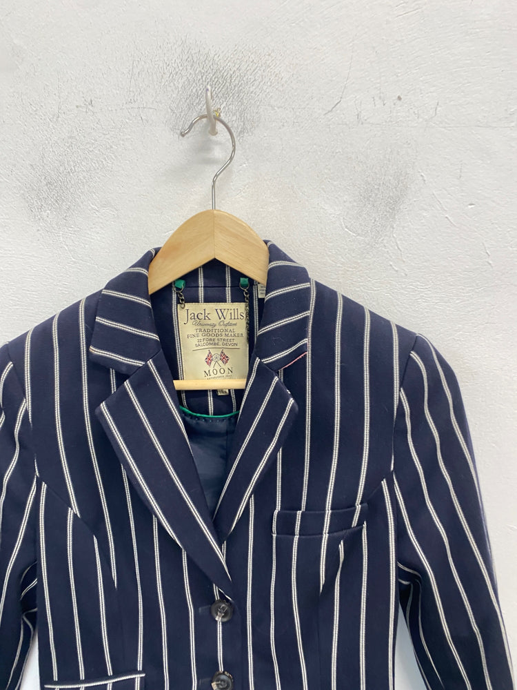 Classic Jack Wills Blazer UK8 Navy striped formal JB006