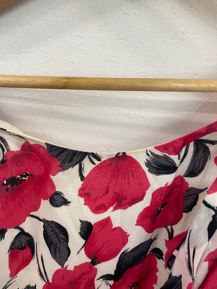 Classic Oasis Midi Dress UK8 Pink Multi Floral Print JB006