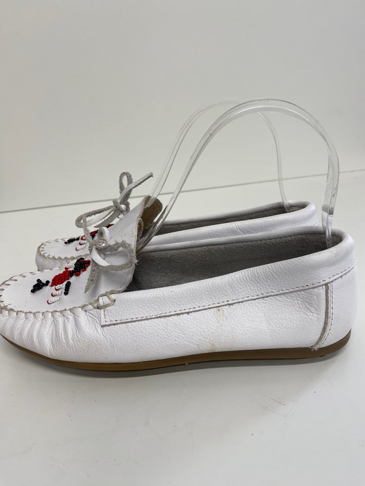Classic Antony’s Loafers UK3.5 White leather classic boat shoes BT001