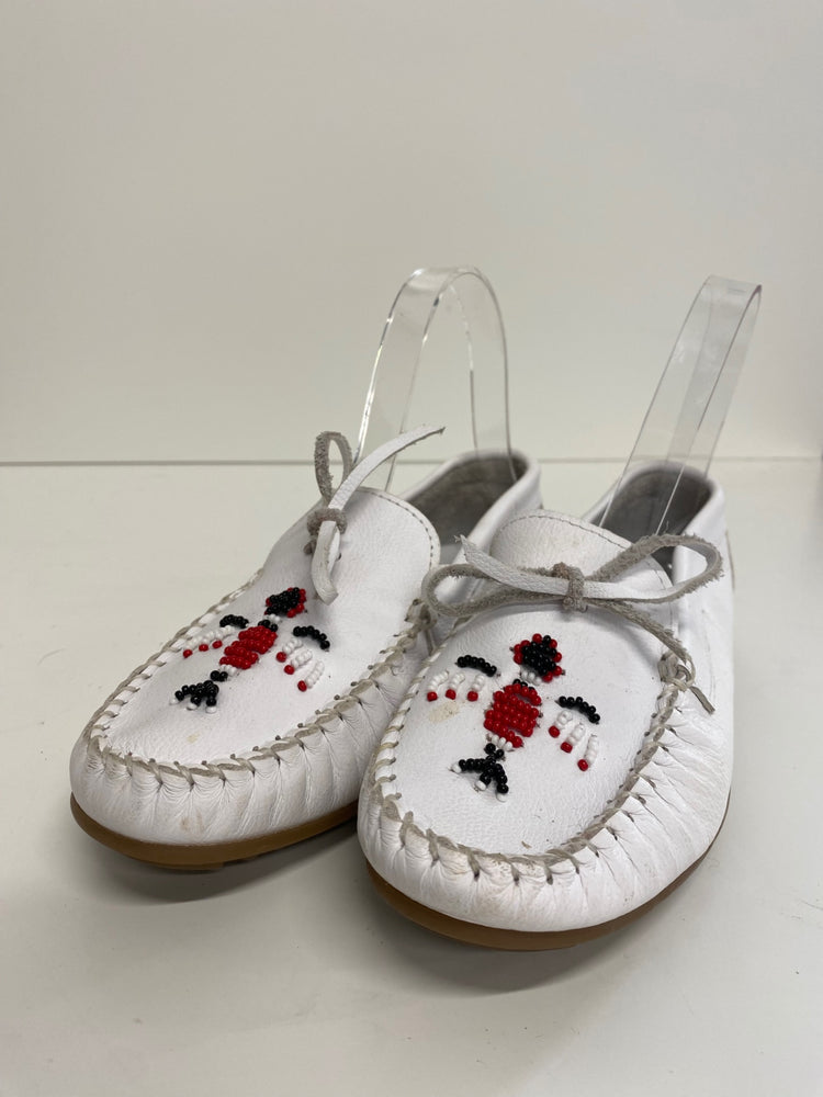 Classic Antony’s Loafers UK3.5 White leather classic boat shoes BT001