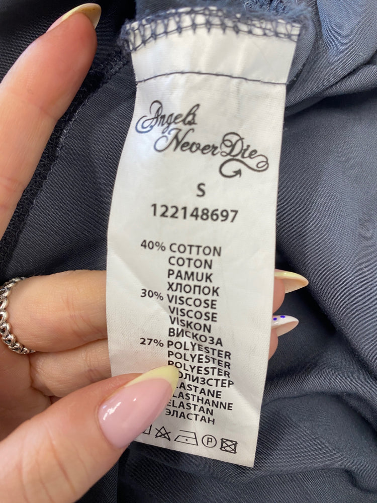 Classic Angels never die Dress UK S Black a grey alternative JB006