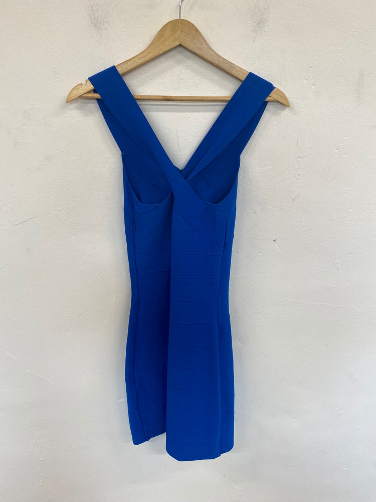 Classic REISS Bandage Dress UK XS Blue JB006
