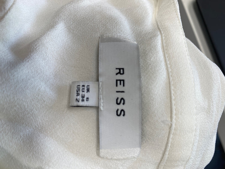 Classic Reiss Jumpsuit UK 6 White and gray office formal JB006