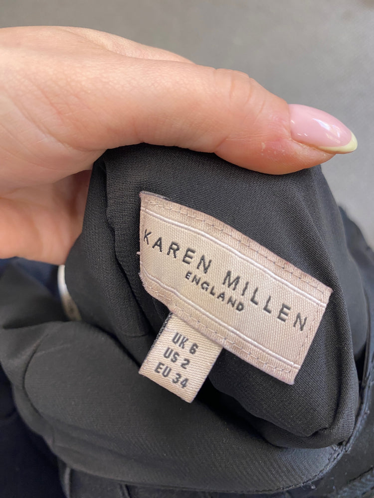 Classic Karen Millen Dress UK6 Black formal JB006