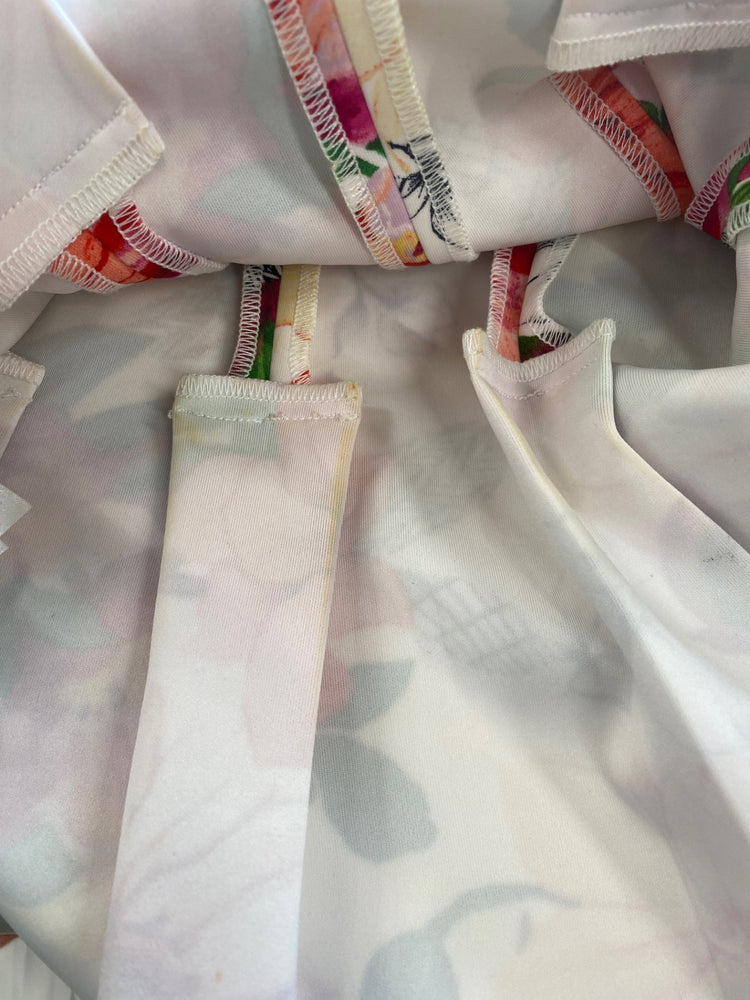 Classic Guess Strapless Top UK S Multicolour Floral JB006