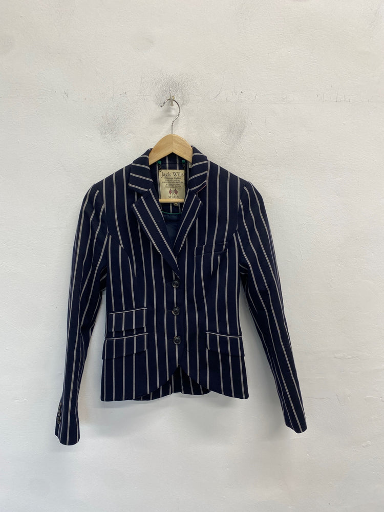 Classic Jack Wills Blazer UK8 Navy striped formal JB006