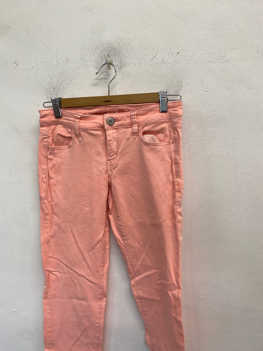 Classic American eagle Jeans UK S Pink casual JB006