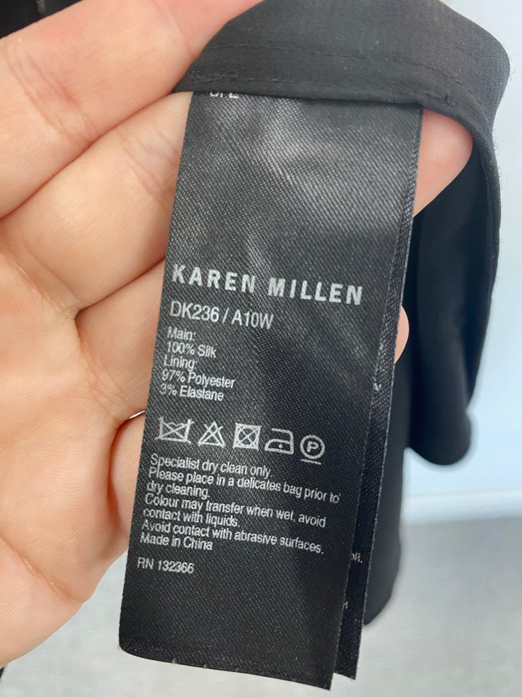 Y2K Vibes Karen Millen Mini Dress UK6 Black JB006