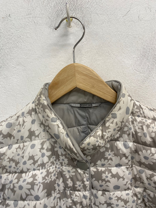 Classic Barbara lebek Puffer Jacket UK10 Grey floral JB006