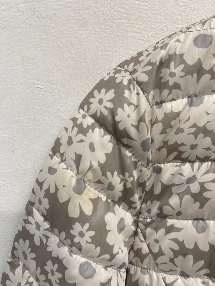 Classic Barbara lebek Puffer Jacket UK10 Grey floral JB006