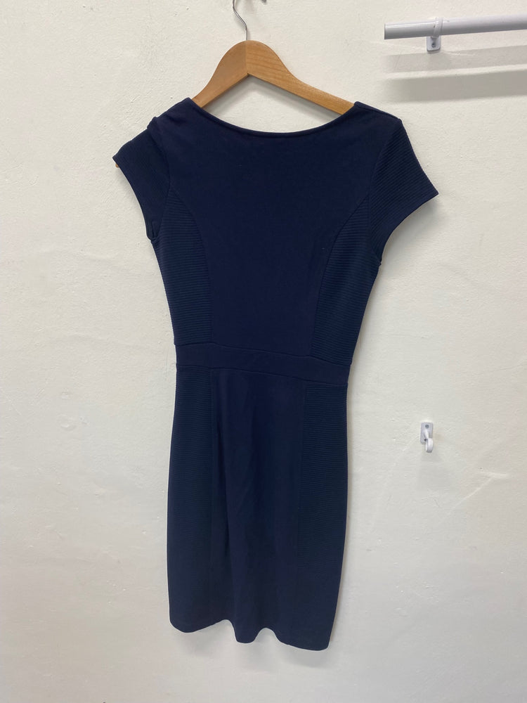 Classic French Connection Dress UK6 Navy Blue Bodycon JB006
