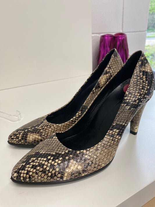 Classic Ecco High Heels UK3 snakeskin Danish design BT001