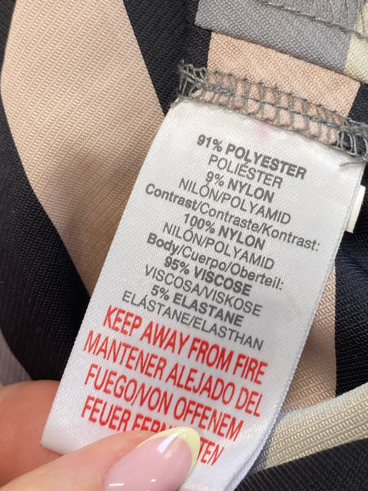 Classic River island Dress UK6 Gray lace pattern JB005