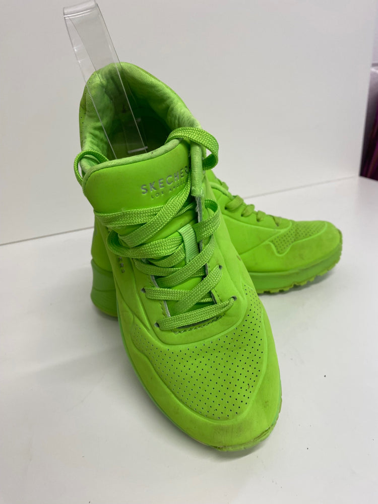 Classic Skechers Uno Night Sneakers UK3.5 Neon Green BT001