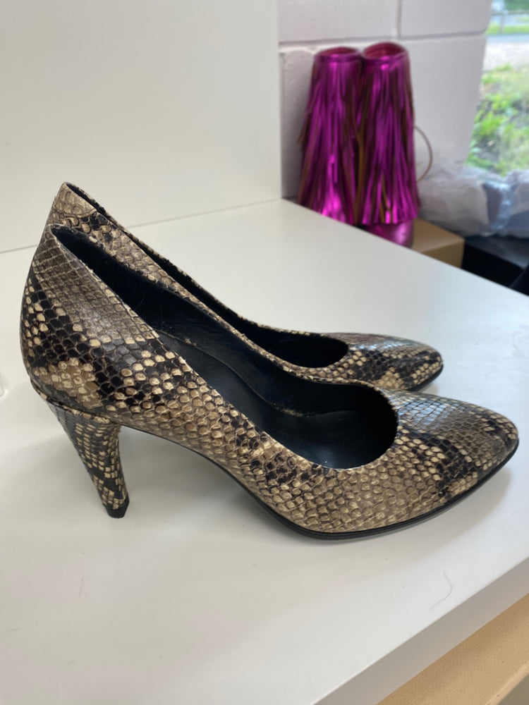 Classic Ecco High Heels UK3 snakeskin Danish design BT001