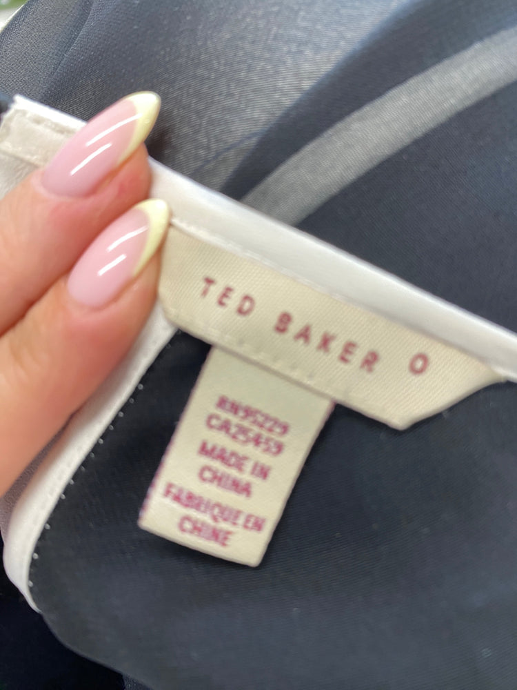 Classic Ted Baker Dress UK4 Black and Gold formal JB006