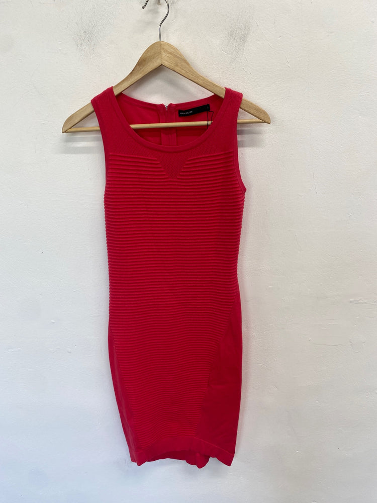 Classic Karen Millen Dress UK4 Fuchsia summer JB006