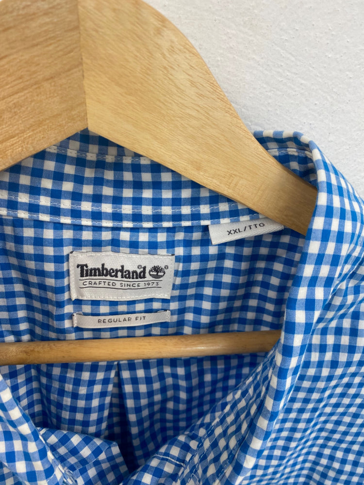 Fabulous Timberland Shirt UK XXL Blue & White Gingham