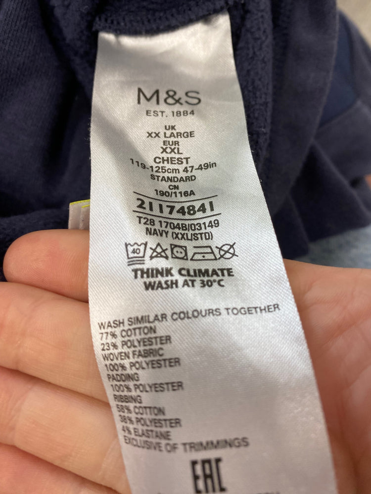 Fabulous Blue Harbour for M&S Casual Jacket UK XXL Navy Blue Golf SL001