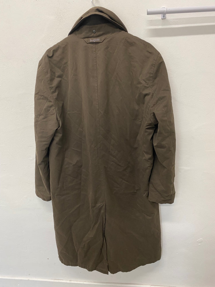 Fabulous Bugatti Overcoat 42R Olive Brown raincoat classic JP001