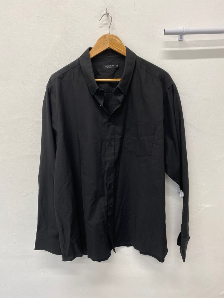Fabulous Capsule / Men Button-Up Shirt UK XXL Black formal Race Days DW001