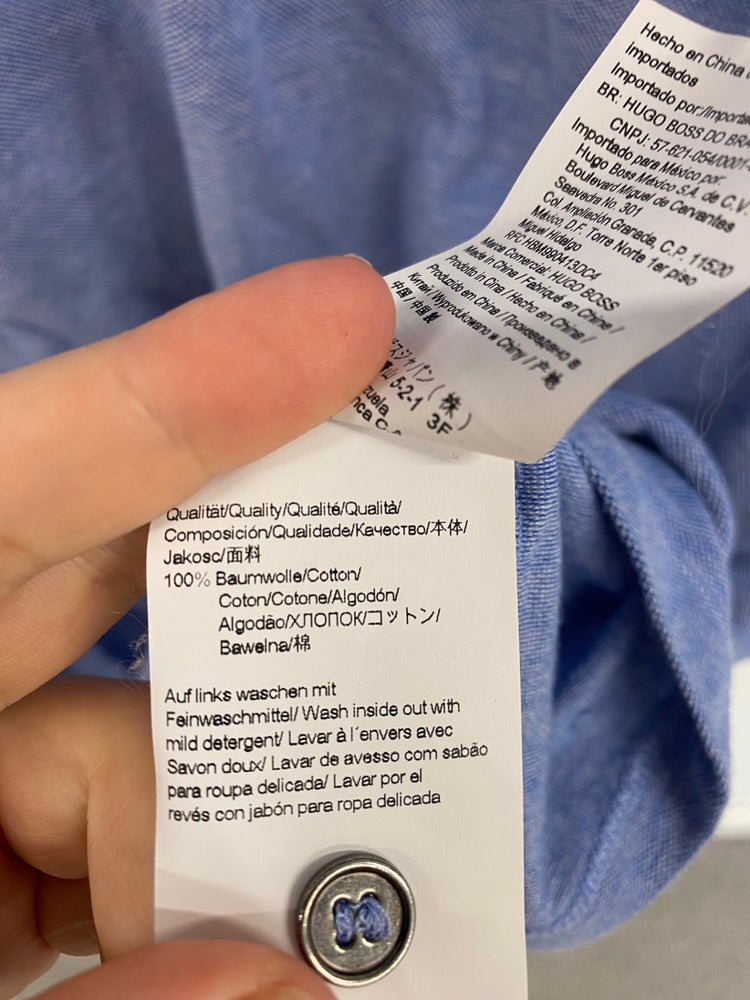 Classic Golf Hugo Boss Polo Shirt UK XXL Blue DW001