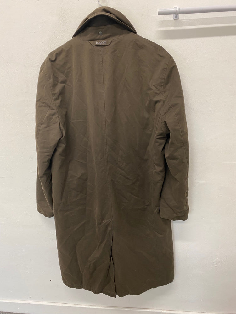 Fabulous Bugatti Overcoat 42R Olive Brown raincoat classic JP001