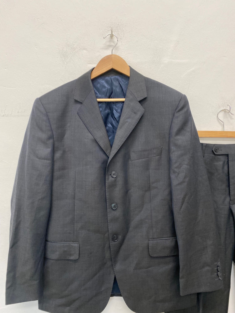 Fabulous Marks & Spencers Suit 40R 32W Dark Grey Race days KM00