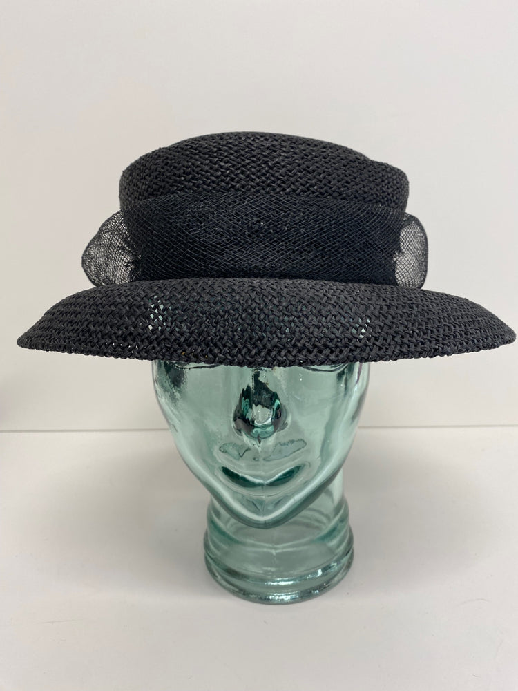 Fabulous Accessorize Hat One size Black occasions Race days weddings SI002