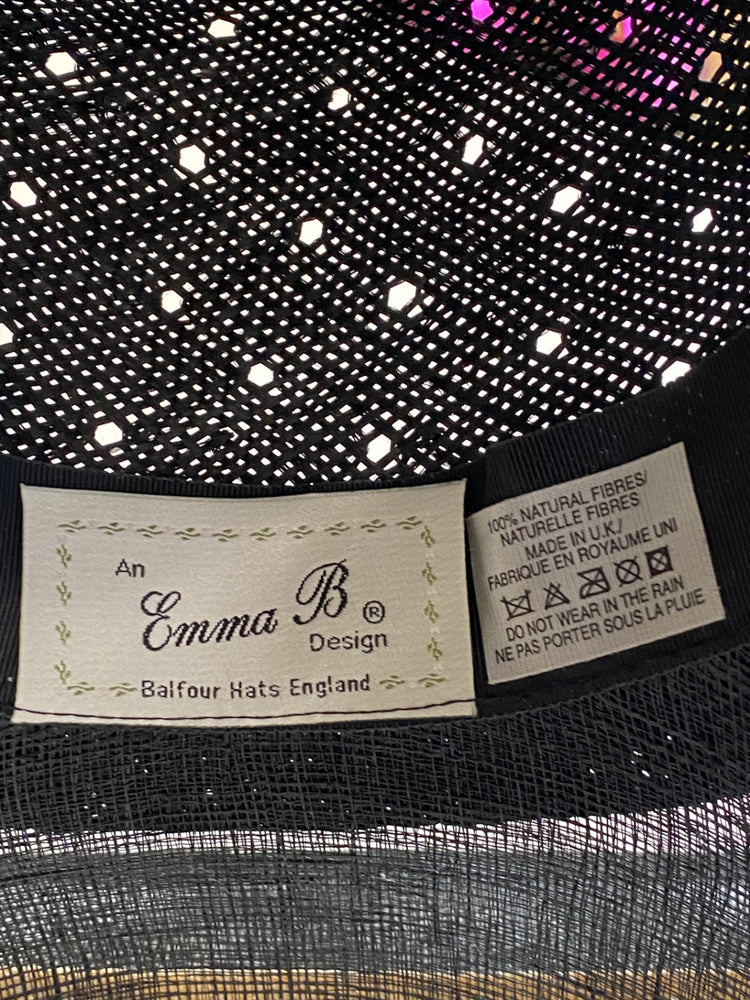 Fabulous Emma B Design Balfour HatsOne size Black Race days Weddings SI002