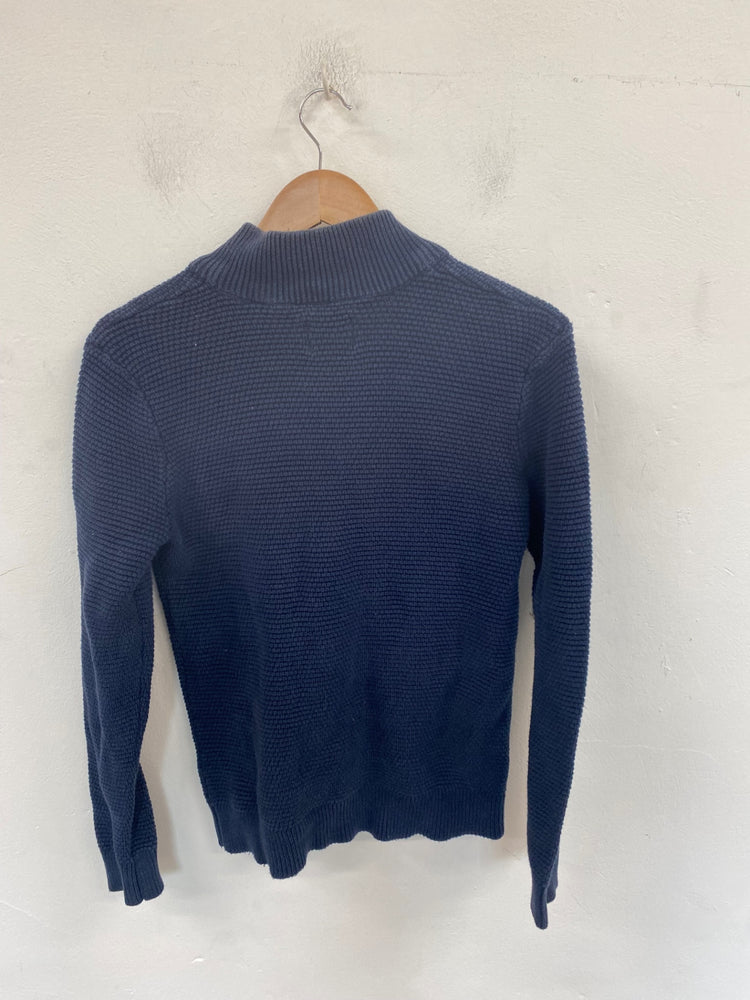 Classic ONLY & SONS Zip Cardigan UK S Navy DW002