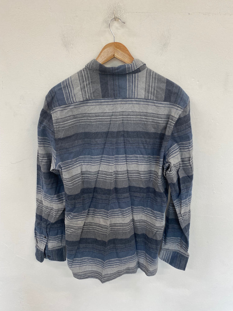 Classic Esprit Shirt UK L Blue & Grey Stripe KM001
