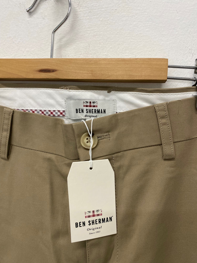 Fabulous Ben Sherman Chino Trousers W40” Stone Race Days DW001