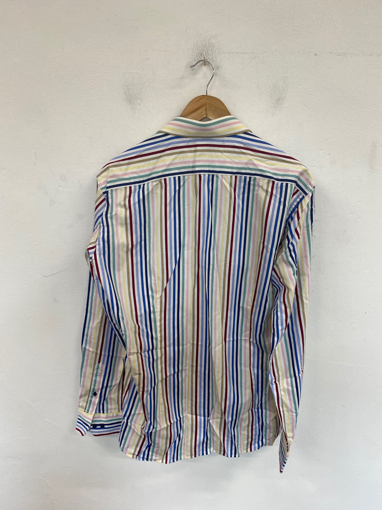 Classic Giordano Shirt UK L Multicolour Stripe KM001
