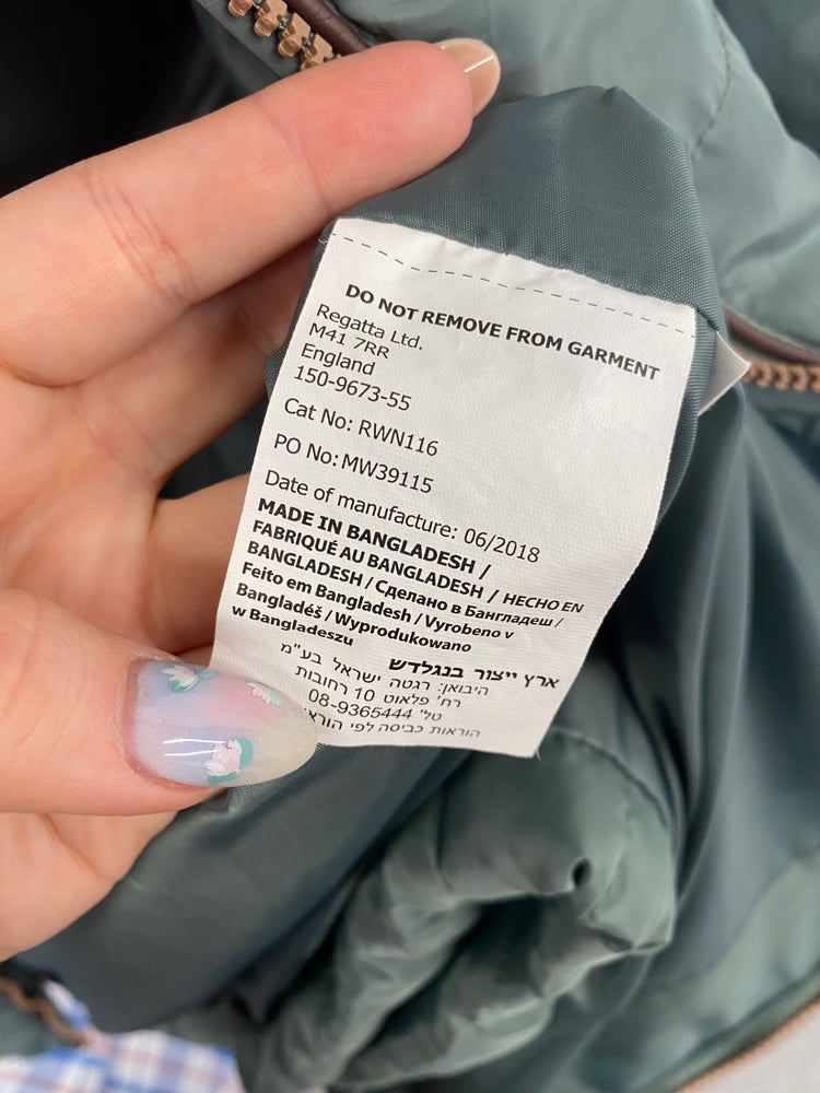 Fabulous Regatta Puffer Coat UK10 Green BT001