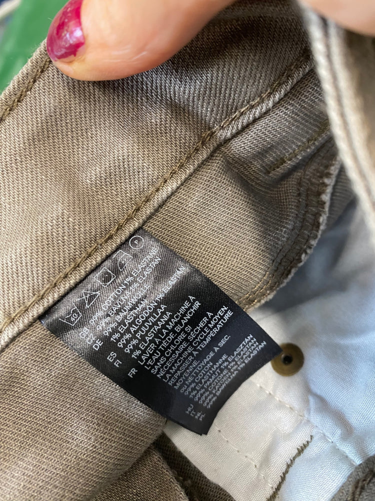 Fabulous H&M Denim pencil Skirt UK6 Taupe brown BT001