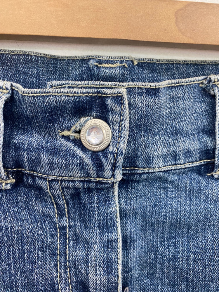 Fabulous Logo Denim Skirt UK6 Blue BT001