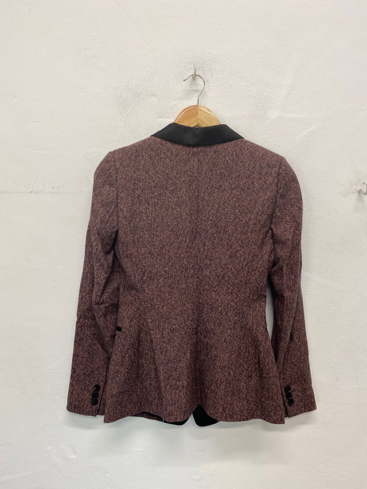 Fabulous REISS Honor Blazer UK6 Black & Pink BT001