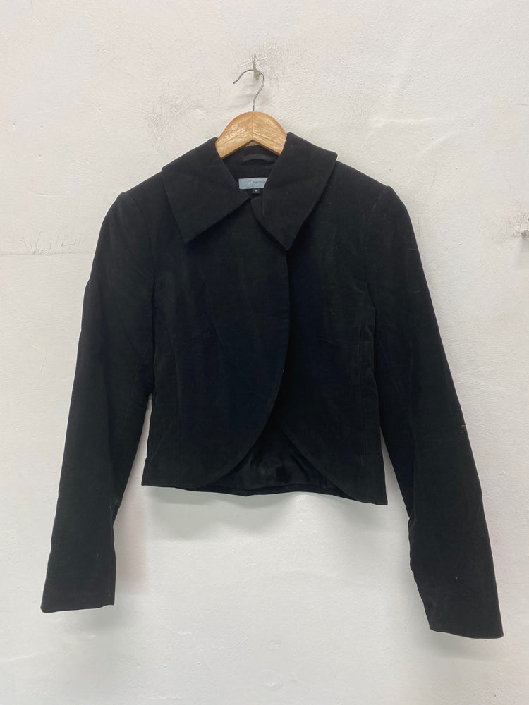 Fabulous Red Herring Blazer Uk8 Black fitted formal BT001