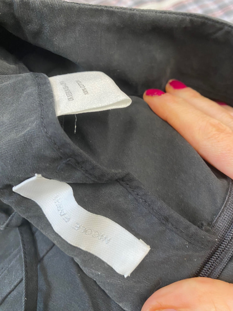 Fabulous vintage Y2K Nicole Farhi boho Maxi Skirt Uk8 Black BT001