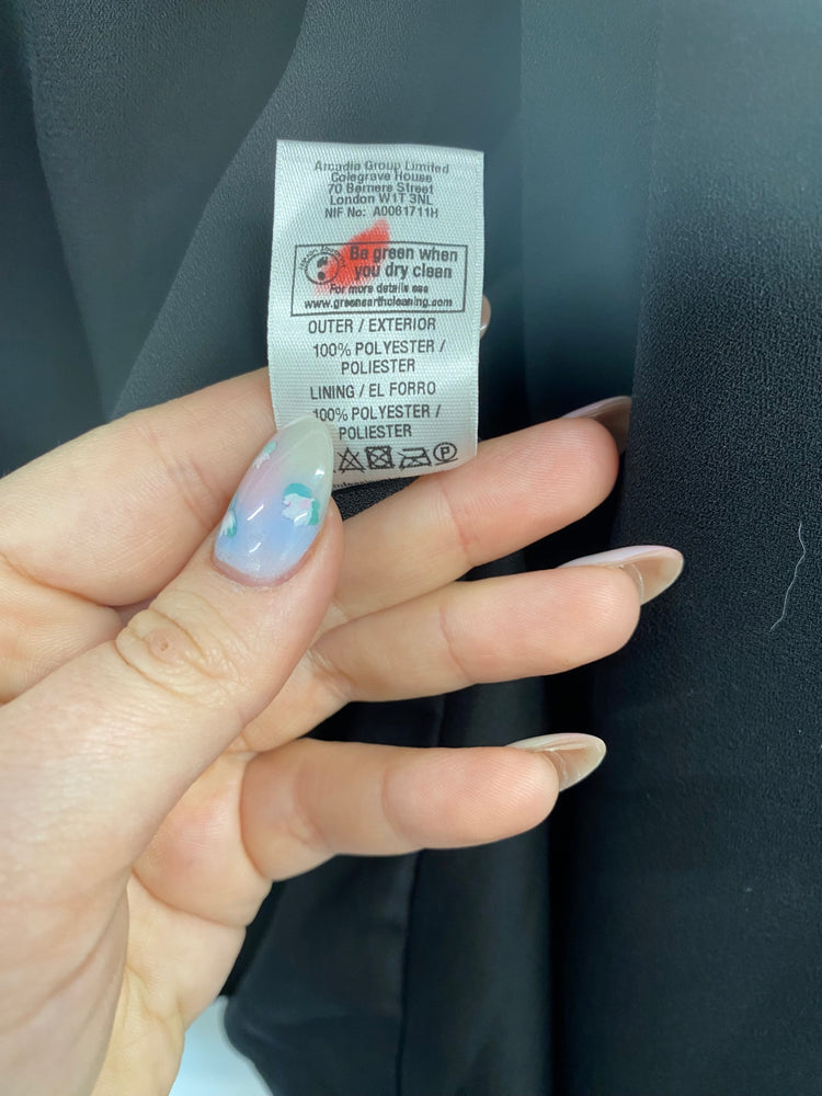 Fabulous Wallis Loose Fit Blazer UK10 Black BT001